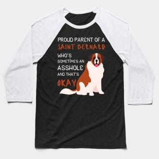 Proud Parents of Saint Bernard Dog Baseball T-Shirt